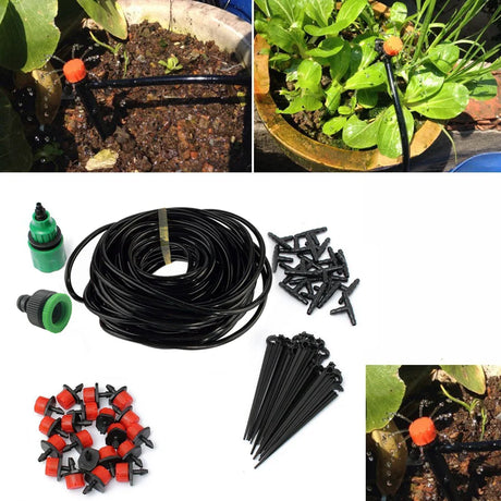 5/15/25m Garden Water Irrigation Kit Adjustable Automatic Garden Watering System Equipment Accessories for Balcony Flowerpot