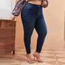 Plus Size Skinny Jeans For Women High Waist Stretch Denim Trousers Mom Jeans Pencil Pants Casual Comfort Trousers Oversize