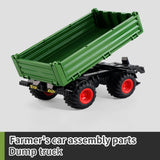 RC Farm Car Tractors Trailer 2.4G Radio Controlled Cars Farming Simulator Truck Miniature Farmer Animal Model Toys Children Boy