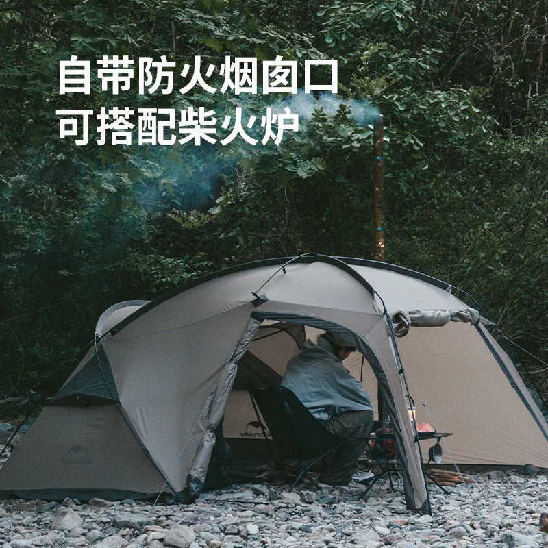 Naturehike 2023 New Outdoor Lightweight One Room One Hall Rainproof and Sunscreen Camping Tent Two Person Camping Tent