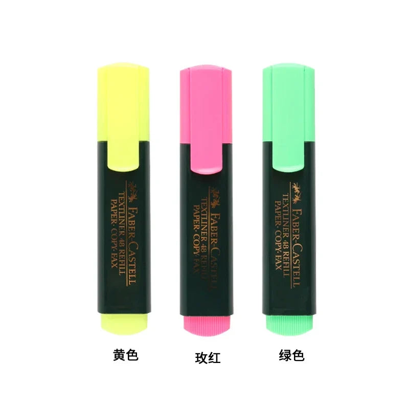 1pcs/3pcs German Faber Castell Highlighter 1548 Color Marker Student with Color Eye-catching Cute Office School Supplies