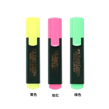 1pcs/3pcs German Faber Castell Highlighter 1548 Color Marker Student with Color Eye-catching Cute Office School Supplies