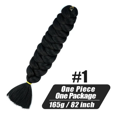 Wigundle 82 Inch Jumbo Braids Crochet Hair Extensions Synthetic Braiding Hair Afro Ombre Color kanekalon Hair for Children Braid