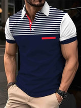 Euro size Fashion Boutique Men's Polo Shirt Summer Casual Business Versatile Clothing Comfortable Breathable Polo sleeve Top