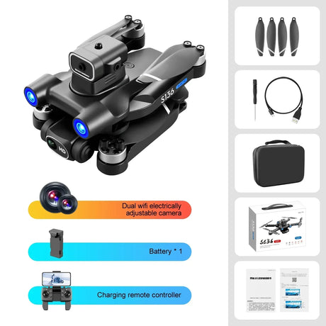 S136 Max GPS Rc Drone 4K HD Dual Camera Professional Photography Obstacle Avoidance Brushless Helicopter Foldable Quadcopter