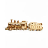 DIY Wooden Train Locomotive Puzzles Toys 3D Children Mechanical Assembling Educational Kids Ship Cars Trucks Model  Boys Gift