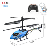 RC Helicopter 2.5CH Remote Control Airplane Kids Toy Resistant Collision Alloy Wireless Aircraft Toys for Boys Children Gifts