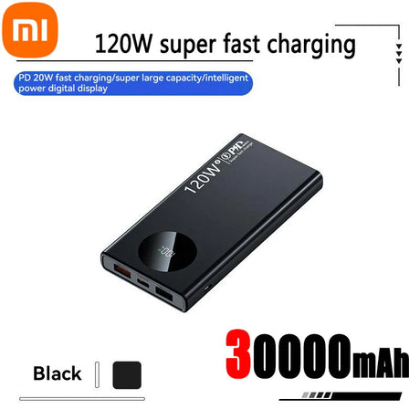 Xiaomi 120W Super Fast Charging 50000mAh Thin and Light Power Bank Cell Phone Accessories External Battery Free Shipping