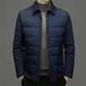 2024 Men's Lightweight down Jacket Autumn and Winter New Polo Collar White Duck down Leisure Windproof Warm down Jacket