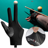 Billiards Glove Left Right Three Finger Snooker Billiard Glove Non Slip Stickers Elasticity Billiard Training Gloves Accessories