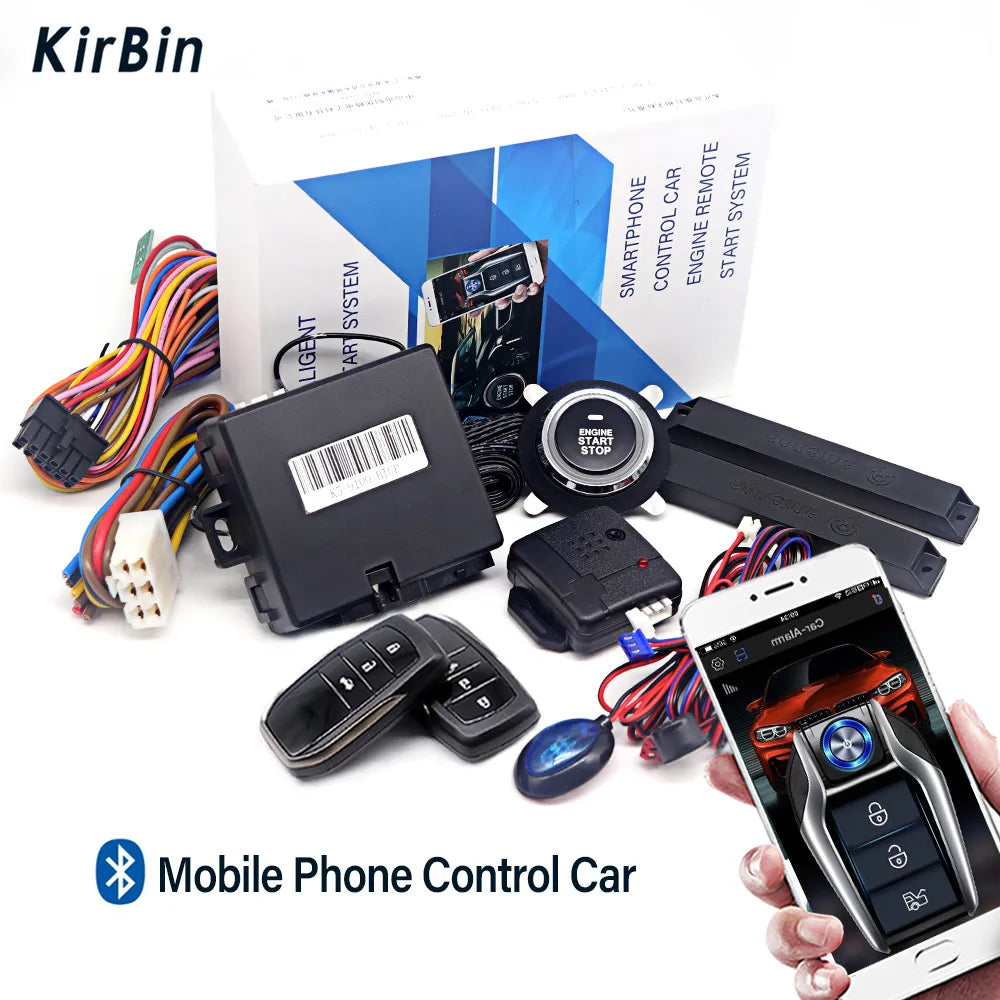 K5 Remote Starter and Car Alarm Smart App Remote Start Stop System for Cars Engine Push Start System with Auto Ignition Button