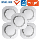 Tuya Smart WiFi 90DB Smoke Detector Sensor Alarm Home Security System Siren Fire Protection Smart Life APP Notification