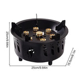 Portable Camping Stoves Burner Windproof Gas Stove Outdoor Heater All-in-One 7 core Firepower Stoves Picnic Camping Cooking Tool