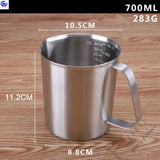 Cup Polishing 500ml Metal 2000ml 5 Sizes 1500ml Measuring Cups Jugs Coffeeware Teaware New Product