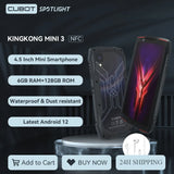 Cubot KingKong MINI 3, 4.5" Mini Smartphone, Helio G85 Octa-Core, 6GB+128GB, Dual SIM,NFC, Waterproof Rugged Phone, 4G Celulares