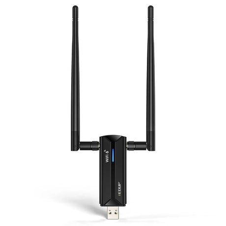 EDUP AX5400 USB 3.0 WiFi 6E Wireless Network card Tri Band 2.4G/5G/6GHz WiFi Adapter 802.11AX High Gain Antenna Dongle