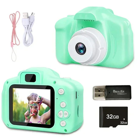 Children Toys Camera Digital Vintage Camera Kids Projection Video Camera Outdoor Photography 32GB Gift For Kids