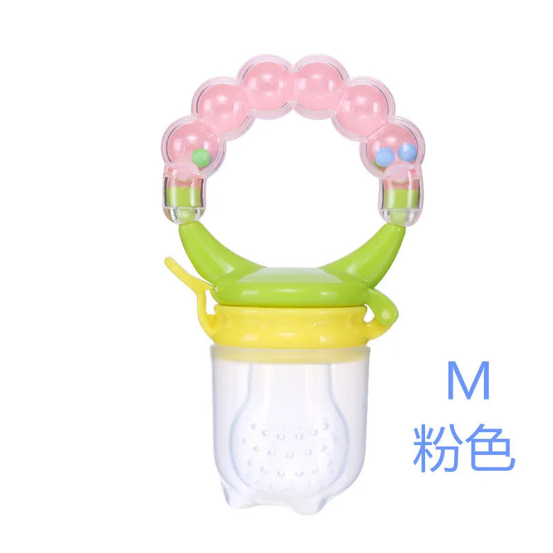 Silicone Baby Fruit Feeder with Cover Baby Nipple Fresh Food Vegetable Supplement Soother Nibbler Feeding Teething Pacifier