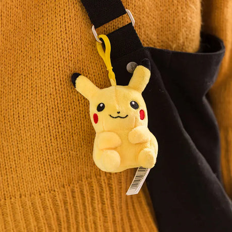 Pokemon Plush Keychain Action Figure Pikachu Key Chain Psyduck Bulbasaur Keyring Backpack Plushies Pendant Bag Accessories Gift