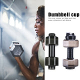 Camping Water Bottle Cycling Sport PET Dumbbell Shape Gym Outdoor Fitness Kettle for Easy Safety Working-out Decor