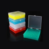 100 Holes Laboratory Plastic Tube Box Rack Use for 2ml 1.5ml 1.8ml Cryopreservation Tube With Connection Cover , 1piece