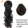 MEIFAN Long Synthetic Wavy Clip in Hair Ponytail Hair Wigs Extensions Style Claw Pony Tail Hairpiece for Women Cosplay Party