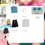 Anime Oshi no Ko Cosplay Ai Hoshino Ruby Akuamarin Arima Kana Cosplay Costume Girls School Uniform Aqua Lolita Dress Suit Wig