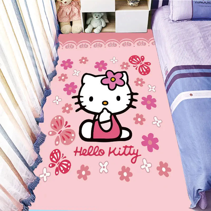 Keeppley Kitty Animation Derivatives Crystal Velvet Mat Home Floor Decoration Living Room Anti-Skid Carpets