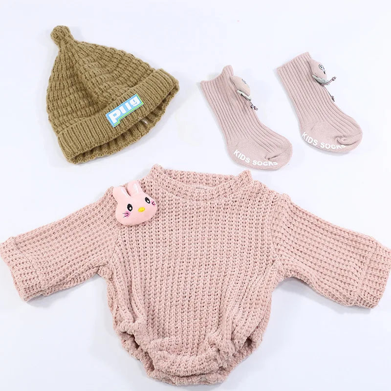 Doll Clothes for 55cm Dolls 22inch Doll's Clothing Sweater Dress Overall  DIY Toy Dolls Outfit for Dolls Clothes Accessories