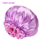 \New Extra-large Double Color Ding Nightcap for Women Europe and America Extra-Large Round Cap Chemotherapy Cap