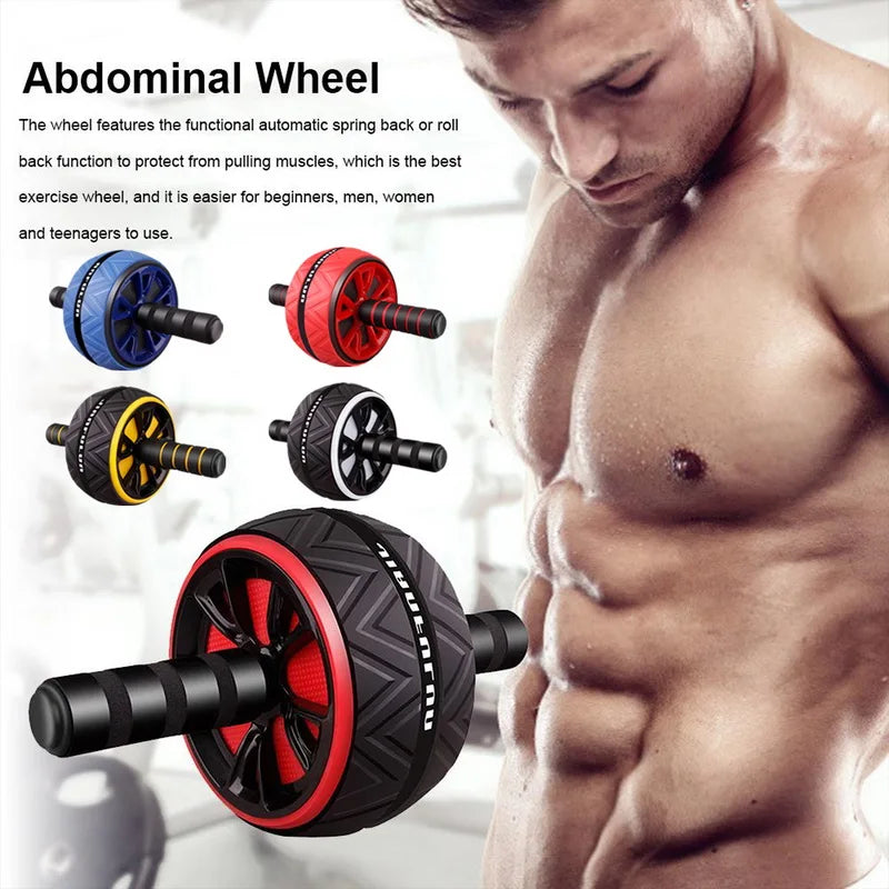 2022 New Ab Roller No Noise Abdominal Wheel Ab Roller Stretch Trainer For Arm Waist Leg Exercise Gym Fitness Equipment