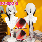 IN STOCK Arlecchino Wig Game Genshin Impact Fatui Harbinger Cosplay Wig DokiDoki Fontaine Halloween Arlecchino Gradient Wig