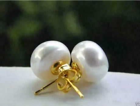 wholesale AAA akoya 10-11mm white pearl earrings 14k Gold Limited time promotion fine jewelryJewelry Making