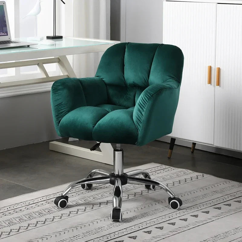 Nordic velvet Office Chairs Home Backrest Computer Chair Modern Office Furniture Dormitory Lifting Rotate Lazy Sofa Gaming Chair