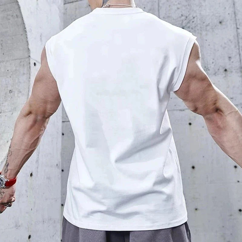 NEW Bodybuilding Sports Tank Tops Men Gyms Fitness Workout Sleeveless Shirt Male Summer Loose Undershirt Running men Vest