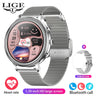 LIGE Luxury Smart Watches For Women Bluetooth Call Connected Phone Women Watch Health Monitor Sports Smartwatch 2023 Women Gift