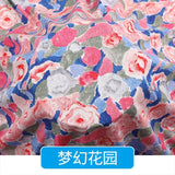 Artificial cotton fabric in stock wholesale of summer pajamas and dress fabrics  cute cotton fabric Apparel Fabrics & Textiles