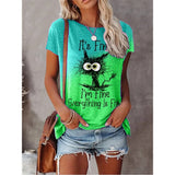 Summer New Women's Fashion T-shirt Round Neck Plus Size Shirt Tops 3D Printed Casual T Shirt Regular Street Femmes Wear