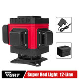 Laser Level Red Line Self Leveling 360 Horizontal And Vertical Super Powerful 8/12/16 Lines Laser Level with Rotaty Base