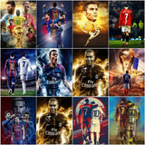 5D DIY Diamond Painting Football Player Full Round Square Diamond Embroidered Mosaic Picture Handmade Decoration Home Wall Decal