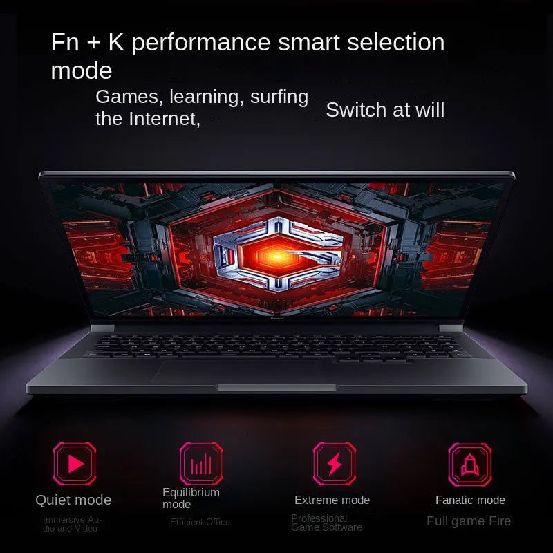 Xiaomi Redmi G Pro 2022 Gaming Laptop 16 Inch 2.5K 165Hz LCD Screen Notebook AMD Ryzen R5-6600H RTX3050 16GB DDR5 512GB Netbook