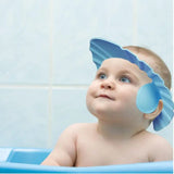 Baby Shower Cap Adjustable Silicone Shampoo Bath Cap Baby Swim Shower Cap Ear Protection  Eye Protection Baby Care Wash Hair