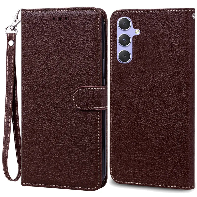 A24 A34 A54 Case For Coque Samsung Galaxy A34 Case Leather Wallet Flip Case For Samsung A54 5G GalaxyA54 A 34 A24 Phone Cases