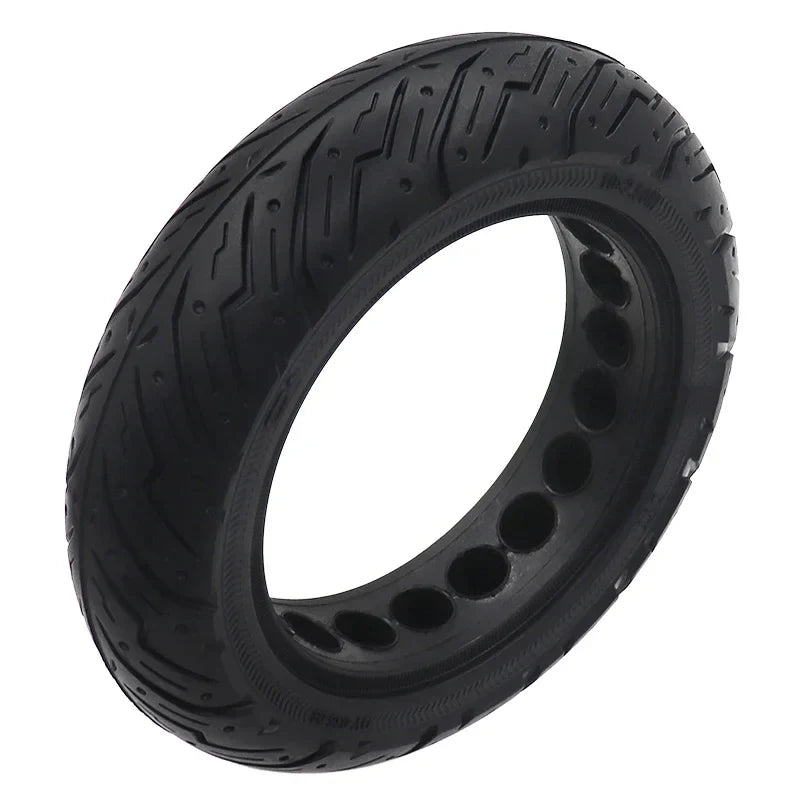 10X2.5 Solid Tire for Ninebot Max G30 G30L G30D Electric Scooter Explosion-Proof Hollow Honeycomb Tyre 60/75-6.5 Tubeless Tires