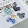 New cute bear girls hair bows 5pcs children Flower hair clips for baby hair Accessories Kids Barrettes Hairpins Headwear TZ85