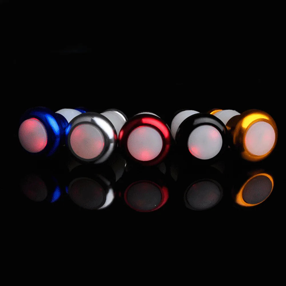 1 Pair Safety Cycling Bike Turn Signal Handle Bar End Plug LED Red Light Lamp Magnetic Handle Light  XR-Hot