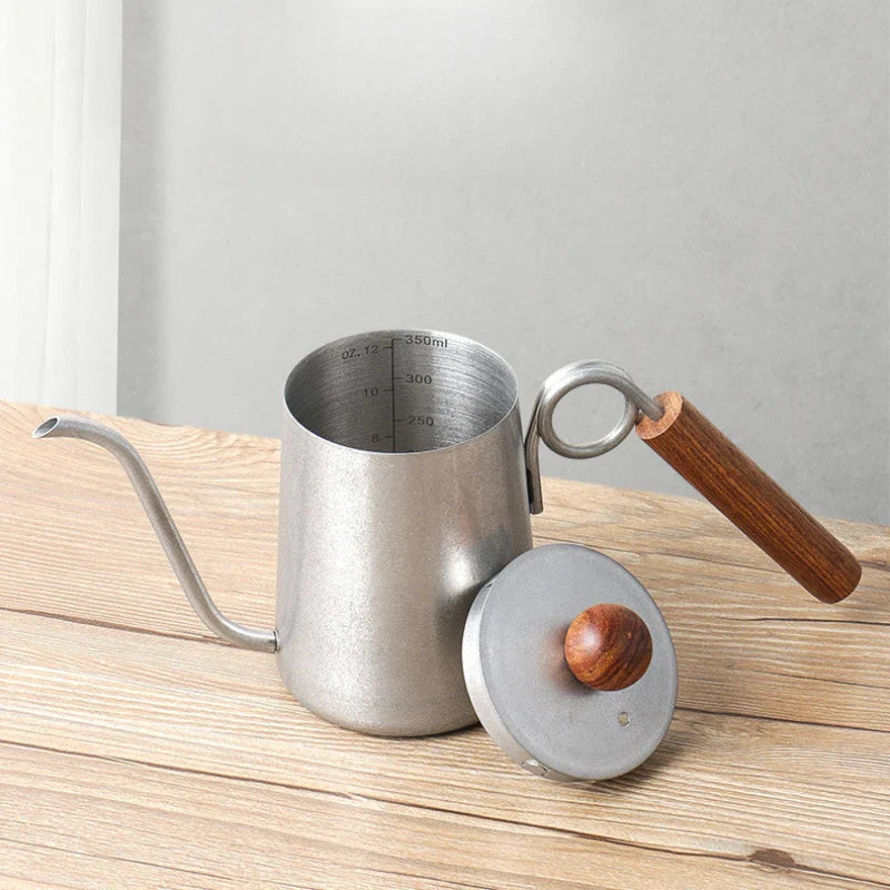 Kettle Coffee Pot Barista Accessories Hand Drip Kettle Gooseneck Stainless Coffee Maker Coffeeware Teaware Swan Neck Teapot Bar