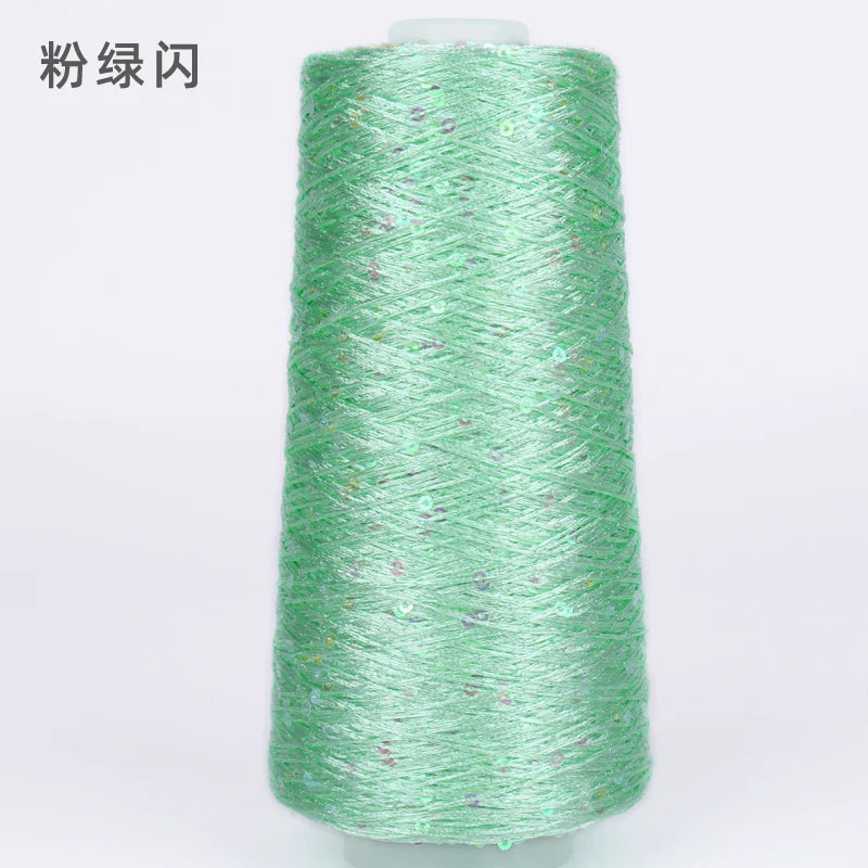 500G Glitter FancyYarn Sequin  Hand Crochet Thread Knitting Clothes Needleworkyarn With Sequins Knitting Yarn Needlework Sequins