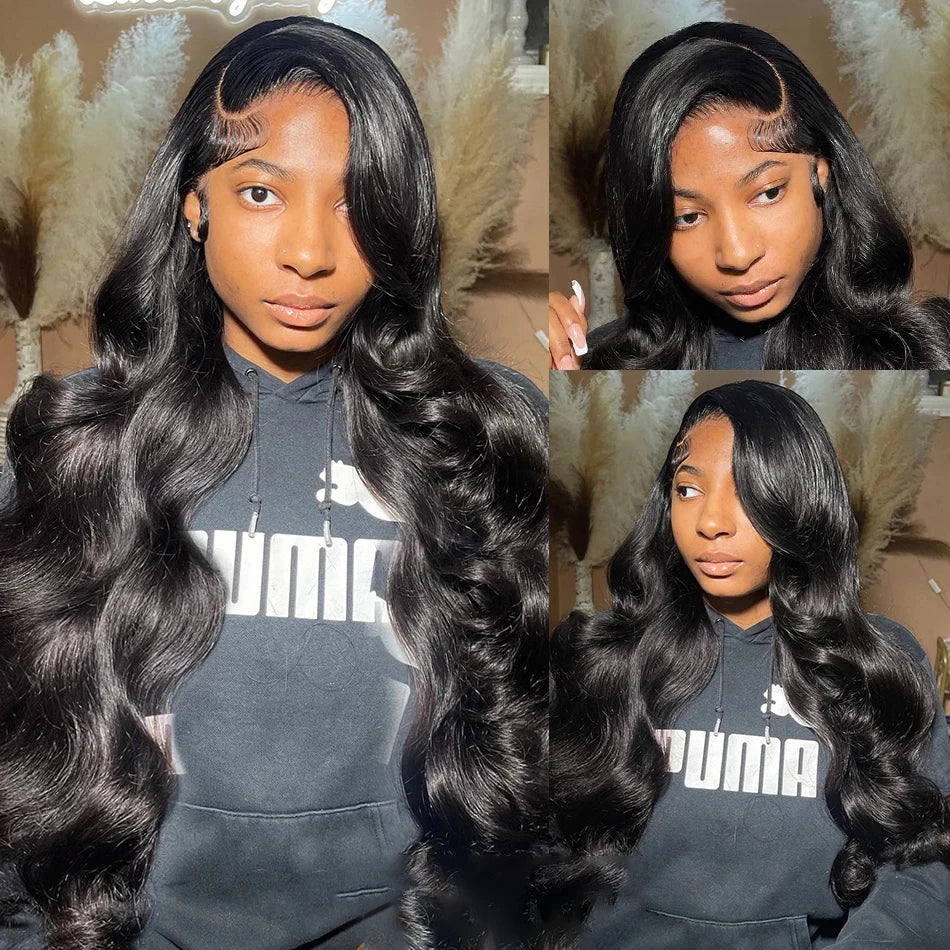 250% HD 13x6 Body Water Wave 40 Inches Lace Frontal Wig 13x4 Lace Front Human Hair Wigs 5X5 Glueless Wear To Human Hair Wigs