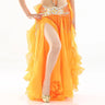 2022 New  Belly Dancing Skirt Woman Chiffon Split Sexy Gypsy Spanish Flamenco Oriental Ethnic Performance Costumes